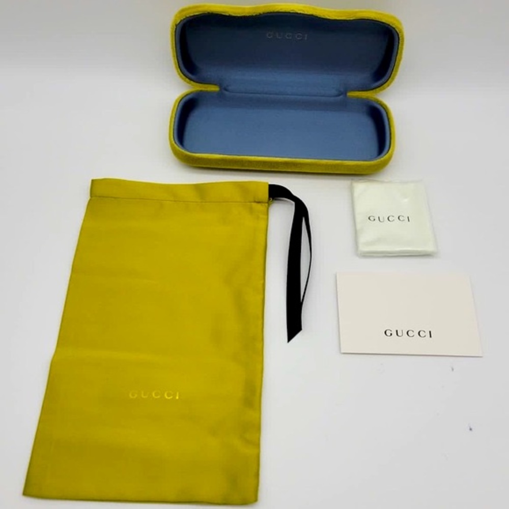 Gucci Clam Shell Velvet Sunglasses Case Clamshell Durable Storage Small w/ Cloth